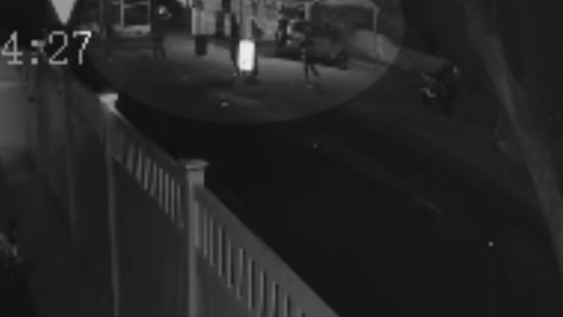 CCTV footage allegedly shows the group of teenagers in the area.