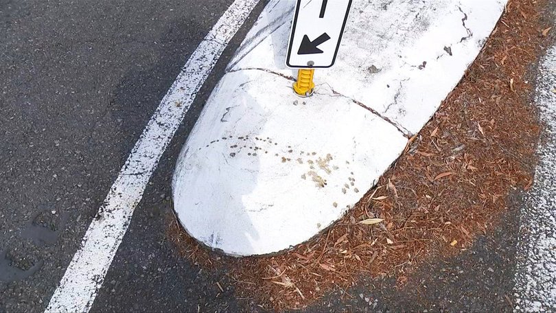 Oliver Conroy was found critically injured in the middle of the road after the alleged attack, with blood stains still visible.