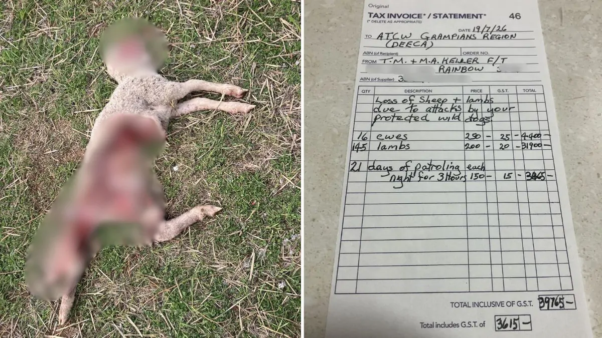 Dingo debate: Farmer invoices Victorian Government k for attacks on livestock Dingo debate: Farmer invoices Victorian Government k for attacks on livestock