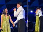 The high-profile couple sang a duet of A Million Dreams.