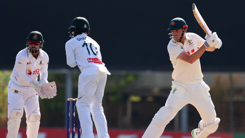 Cam Green is playing a lone hand for Australia in Darwin.