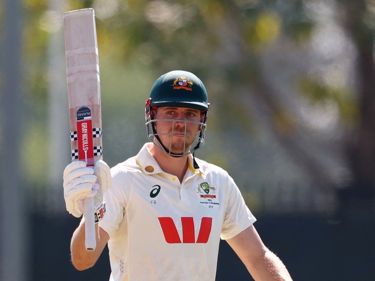 Cam Green has made a crucial half-century for Australia.