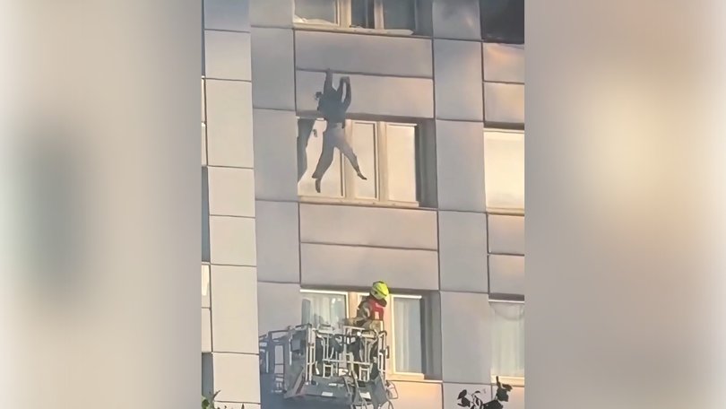 The horrifying moment was captured on camera and shared on social media.
