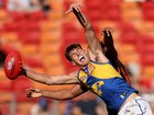 Cooper Duff-Tytler attempts a mark.