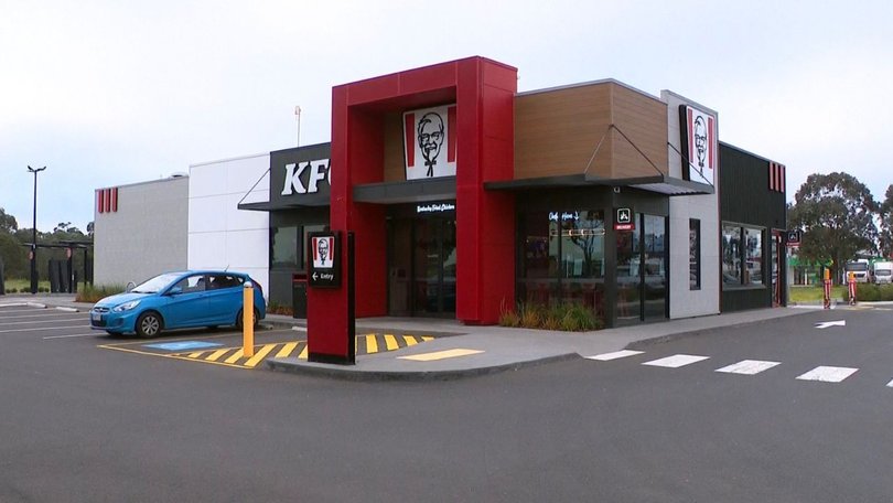 Police followed the theft-accused teens to the KFC and moved in on the boys after they placed their order in the drive-thru.