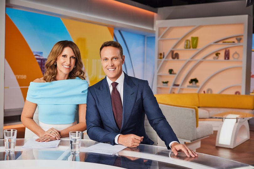 Natalie Barr and Matt Shirvington on Sunrise.