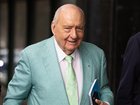 Former radio broadcaster Alan Jones arrives at Downing Centre Local Court in Sydney on Monday.