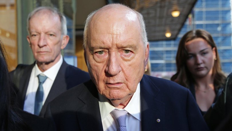 Alan Jones is standing trial in Sydney’s Downing Centre Local Court. 