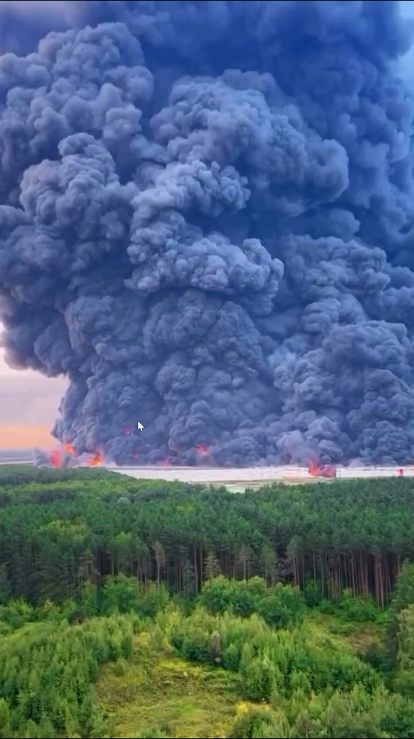 A massive overnight drone attack on Russia's Moscow region set fire to a large warehouse belonging to Wildberries, the country's biggest online retailer.