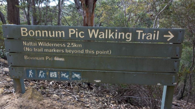 Most of the search has revolved around the Bonnum Pic Walking Trail. Picture: Supplied