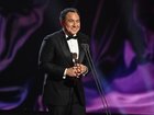 Sam Pang accepts the Gold Logie Award for Most Popular Personality on Australian Television during the 66th TV WEEK Logie Awards.