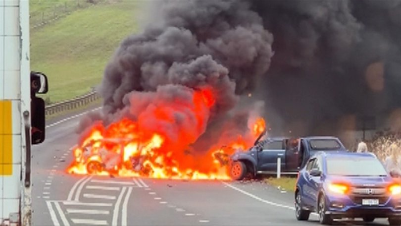 Nurse Elaine Gee, 39, was returning to her Winkleigh home from work at Launceston Hospital on Friday, making her 30-minute, 33km drive on Tasmania's West Tamar Highway, when a man coming from the opposite direction swerved into her path, causing a head-on collision.