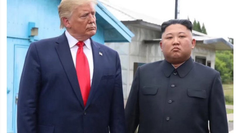 This pic of Donald Trump and Kim Jong Un was posted on Truth Social.