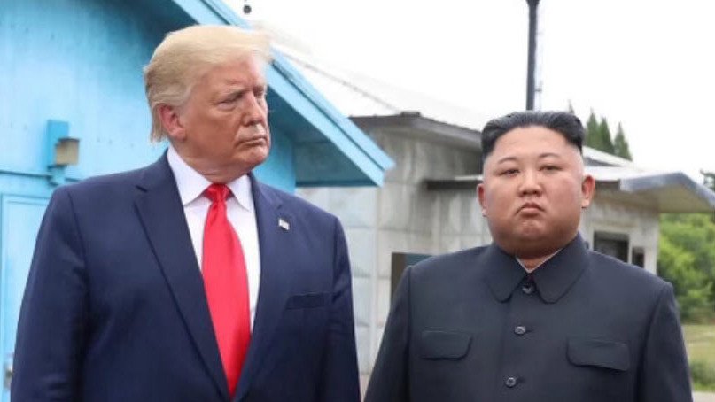 This photo of Donald Trump and Kim Jong Un was posted on Truth Social. 