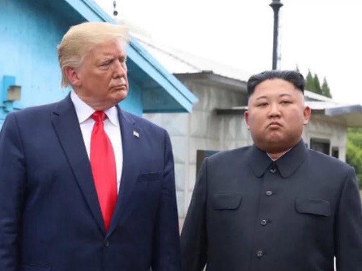 This photo of Donald Trump and Kim Jong Un was posted on Truth Social. 