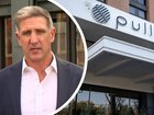 Sydney CEO Matthew Pavlich speaking on Monday, and right, the Pullman Hotel in Melbourne.