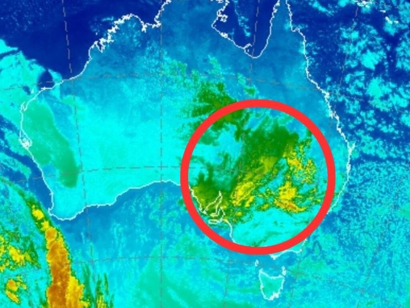 South Australia, NSW, Victoria and Tasmania are all currently enveloped in a large cloud system which has created multiple fronts and troughs.
