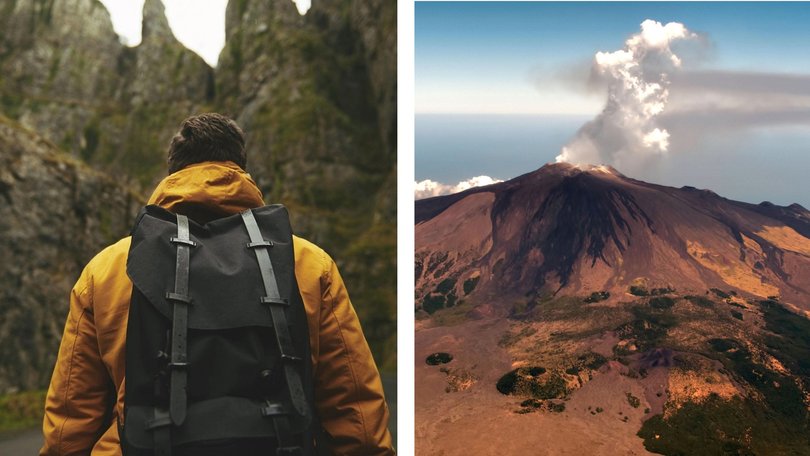 A hiker has died after being struck by lightning on Siciliy's Mount Etna.