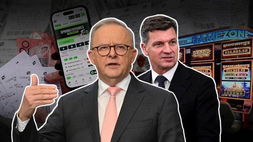 The prime minister and opposition leader are backing the gambling reforms as a winner for Australia. (Susie Dodds/AAP PHOTOS)