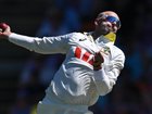Offspinner Nathan Lyon took a single wicket in the heavy defeat to Bangladesh. (James Ross/AAP PHOTOS)