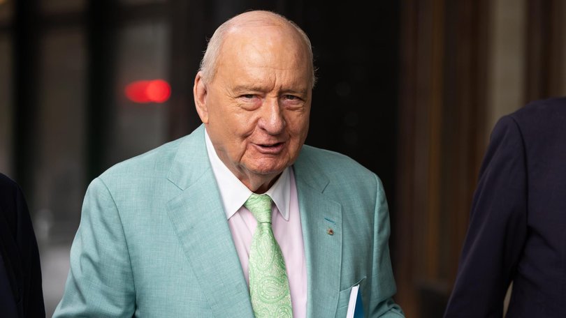 Alan Jones is standing trial in Sydney’s Downing Centre Local Court. Picture: NewsWire/ Gaye Gerard