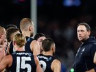 Josh Fraser (right) wowed the Blues coaching panel with his presentation as well as his results. (Dylan Burns/AAP PHOTOS)