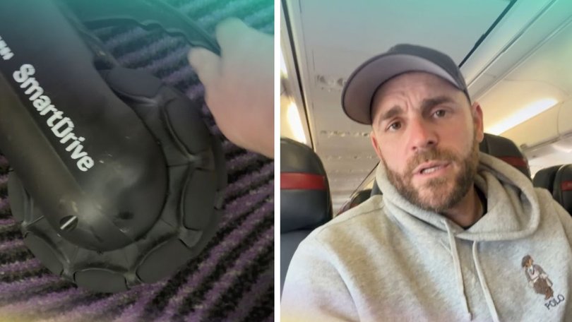 Shane Hryhorec says he was booted off a Virgin flight following a dispute with staff over where his SmartDrive wheelchair aid would go.