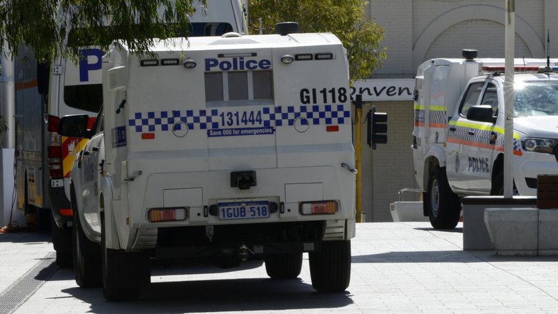 Emergency crews were called to the Osborne Park towing yard about 5.40am on Tuesday. Picture: NewsWire / Sharon Smith