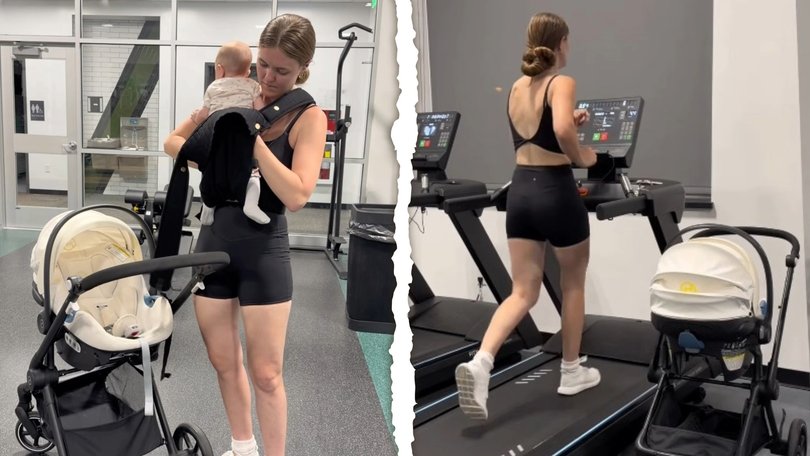 The mum-of-five has come under heavy fire after sharing a video of her taking her baby to the gym.