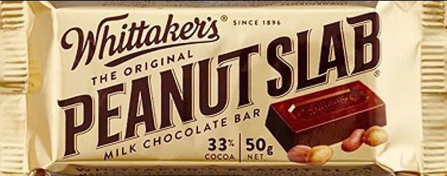 Popular Kiwi treat, a Whittaker’s Peanut Slab.