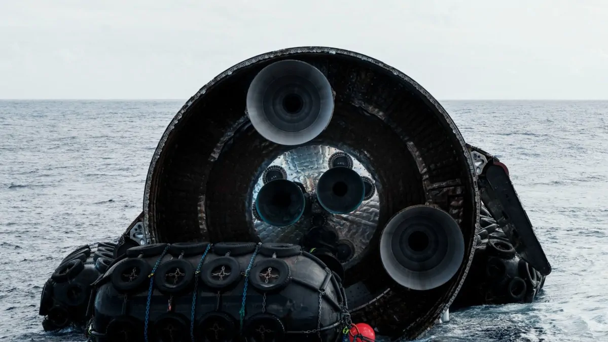 Elon Musk’s SpaceX rocket Ship 40 towed to Christmas Island during salvage operation Elon Musk’s SpaceX rocket Ship 40 towed to Christmas Island during salvage operation