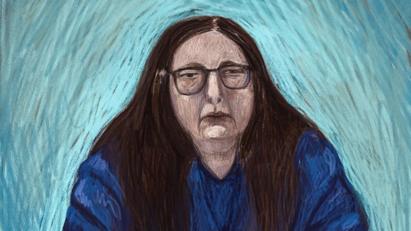 Court sketch shows convicted murderer Erin Patterson at the Supreme Court of Victoria in Melbourne.