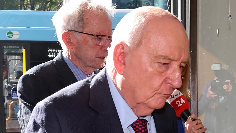 Alan Jones is standing trial in the NSW Local Court. Picture: NewsWire / John Appleyard.