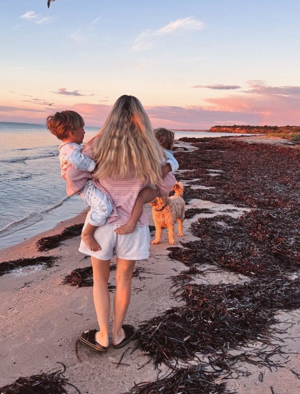 The Aussie mum frequently shares content of her travels with her family.
