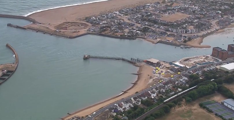 Three members of the same family have died and a fourth is fighting for life after they were swept into difficulty at a beach in Shoreham.