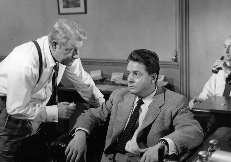 Jean Gabin (left) in Inspector Maigret (1958).