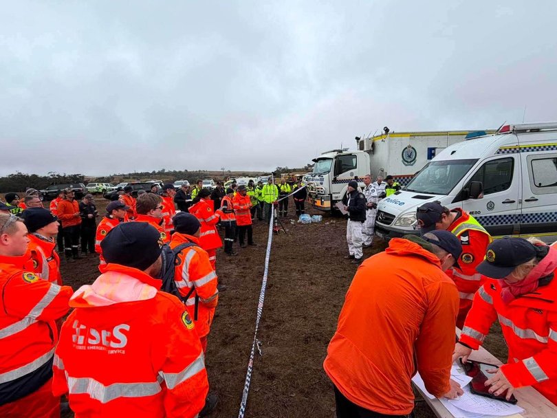 Hundreds of volunteers are on the ground searching for the hiker. Picture: NewsWire Handout