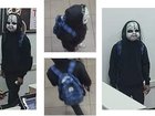 The man was caught on CCTV terrorising a female runner.