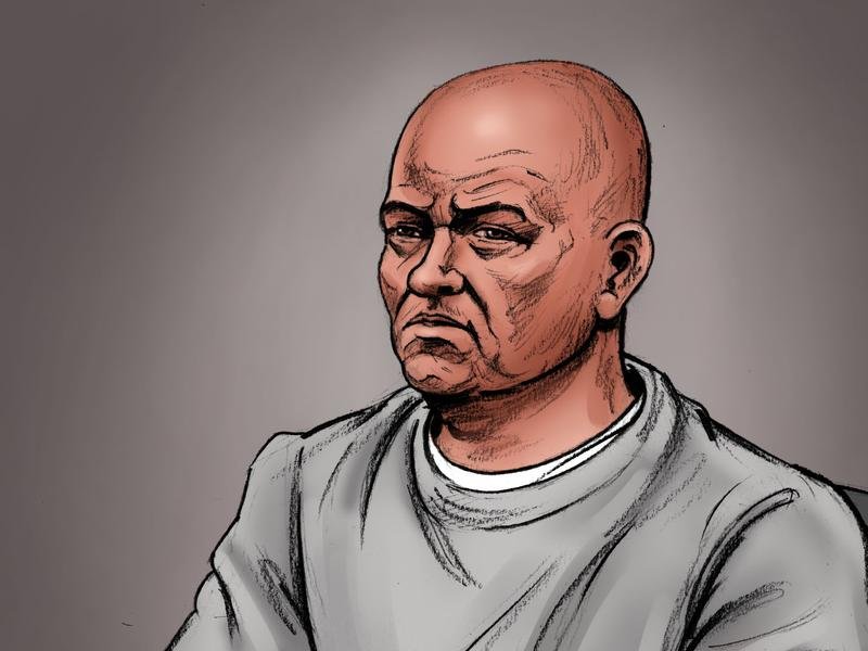 Ralph Carr was unrecognisable when appearing in court for his pre-sentence hearing.