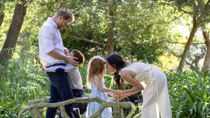 Prince Harry and Meghan Markle visited the UK with their children Archie and Lilibet in July.