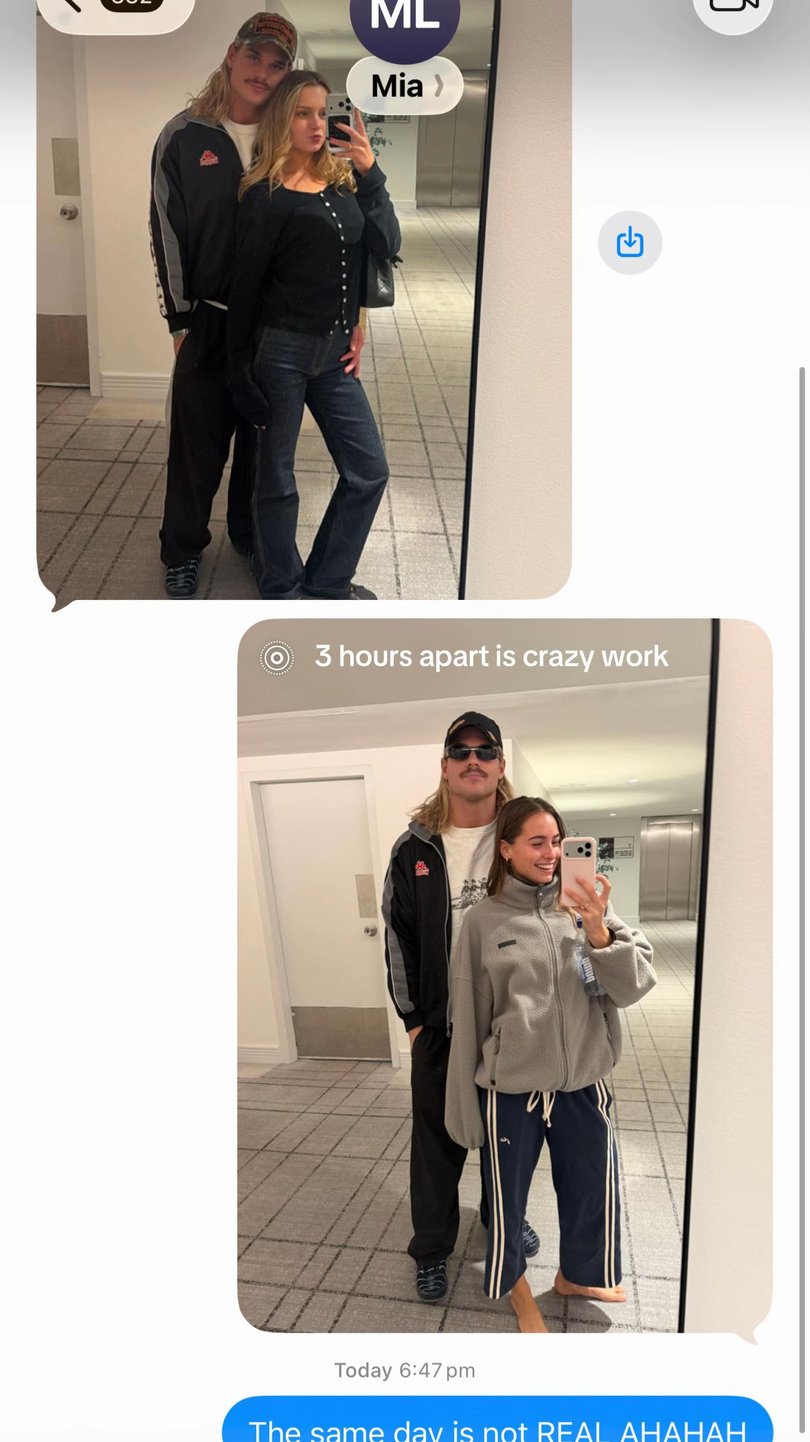 Bailey Smith seemingly caught out dating two women in one day.