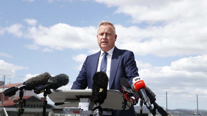Tasmanian Premier Jeremy Rockliff announced the news in a social media post to Facebook. Picture: NewsWire/ Nikki Davis-Jones