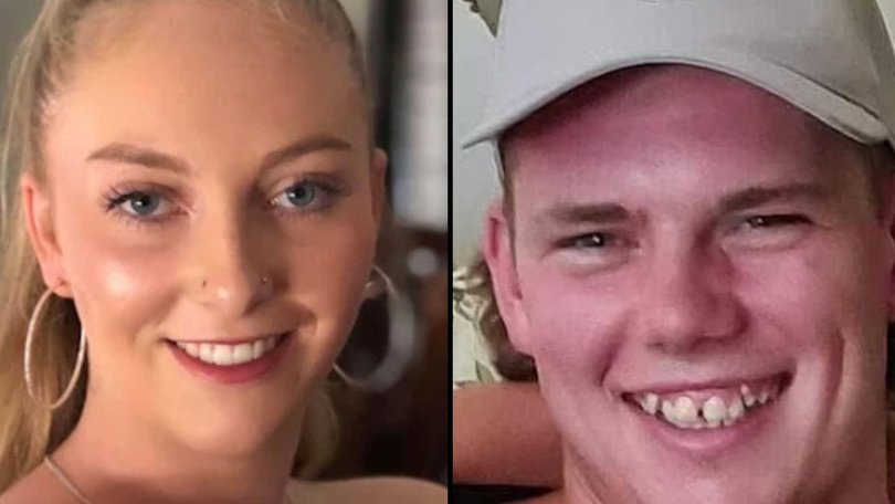Hannah McGuire, 23, was strangled to death by Lachlan Young, 23, in the home they once charged in Ballarat. Supplied.