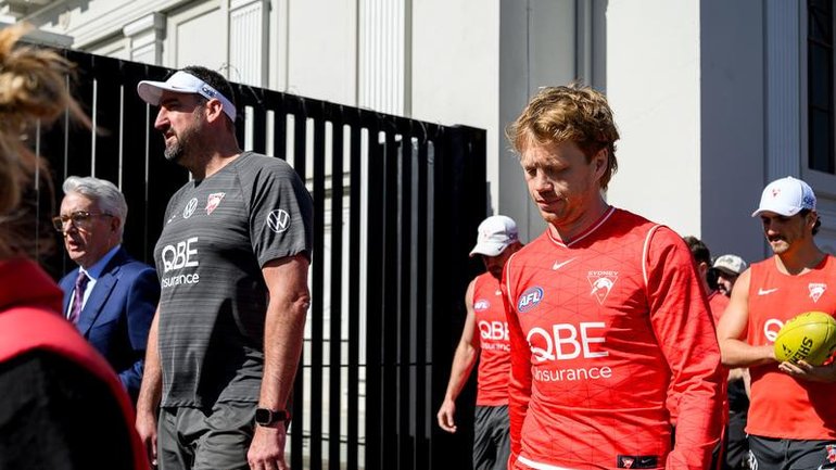 Swans coach Dean Cox and captain Callum Mills will front the media on Friday morning. 