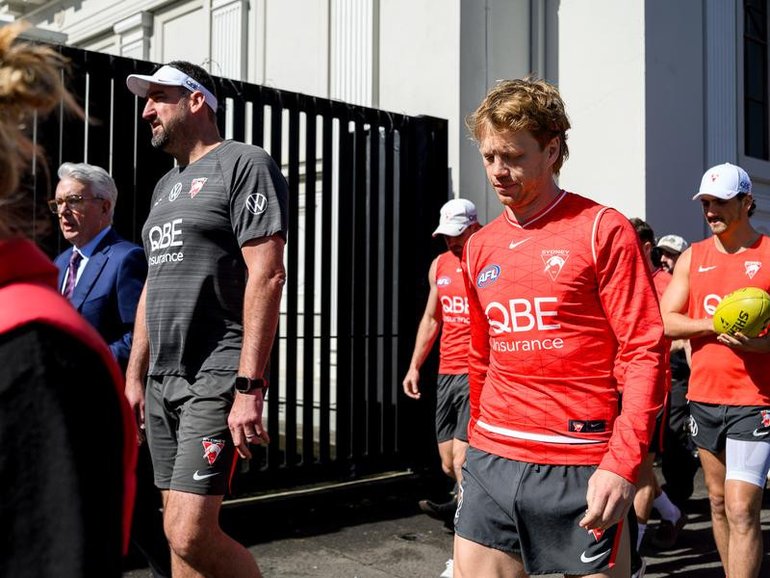 Swans coach Dean Cox and captain Callum Mills will front the media on Friday morning. 