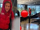 Isaac Heeney poses with a 5-year-old fan just after an alleged sexual assault.
