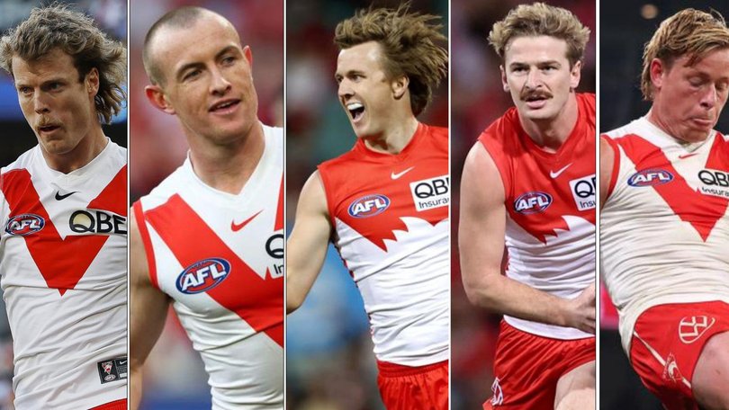 The five Swans players have been stood down by Sydney for breaching club rules.