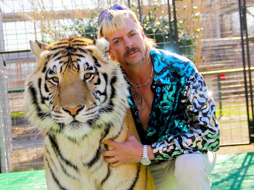Joe Exotic in the docuseries Tiger King.