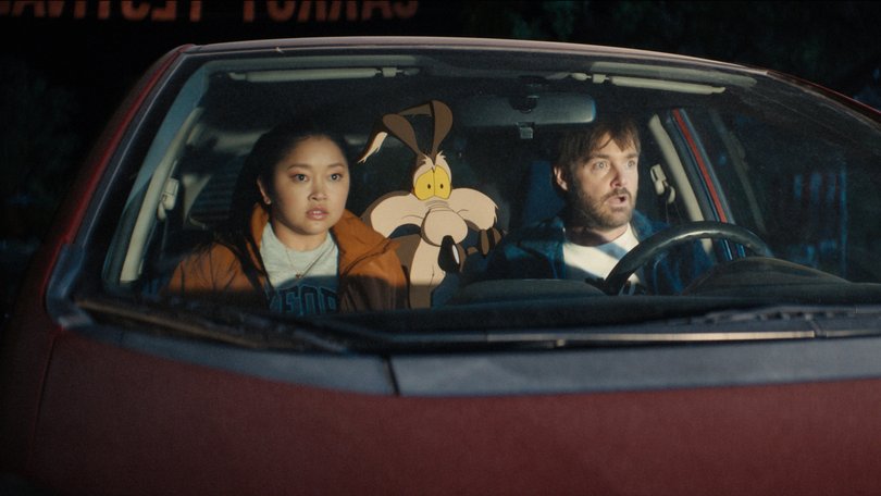 Will Forte and Lana Condor.