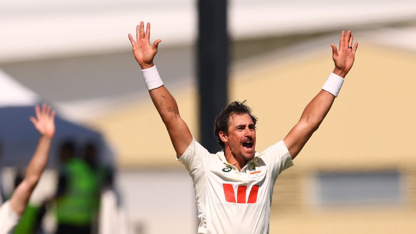 Mitchell Starc is on fire against Bangladesh in Mackay.
